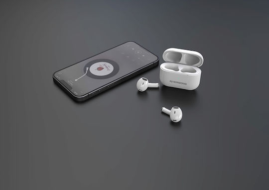 Riversong Air Mini Pro Earbud Bluetooth Handsfree Ακουστικά με Θήκη Φόρτισης Λευκά