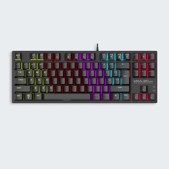 Armaggeddon MKA-2C Neo Gaming Μηχανικό Πληκτρολόγιο Tenkeyless με Custom Brown διακόπτες και RGB φωτισμό (Αγγλικό US)