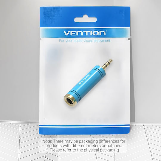 Vention Converter 3.5mm male to 6.3mm female Blue 1pcs VAB-S04-L