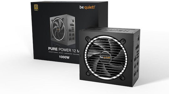 Be Quiet Pure Power 12 M 1000W Черен Компютърно захранване Пълен модул 80 Plus Gold