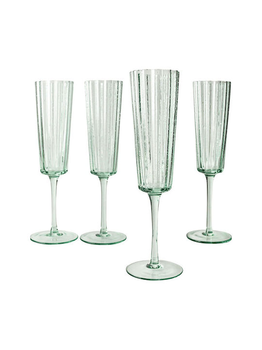 Laura Ashley Set Gläser Champagner aus Glas Mit Stiel 210ml 4Stück
