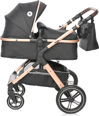 Lorelli Viola Verstellbar 2 in 1 Baby Kinderwagen Geeignet für Neugeborene Black Diamonds