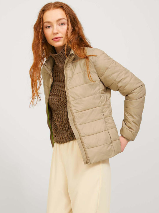 Women's Short Puffer Jacket Windproof for Winter Incense