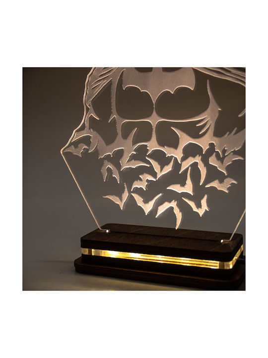 World of Wood Batman Dekorative Lampe Abbildung Transparent