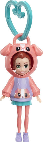 Mattel Miniature Toy Puppy Polly Pocket Hoodie Buddy - Puppy Doll 10cm