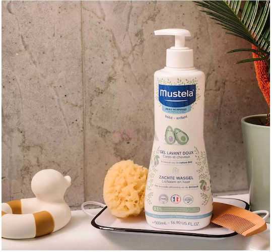 Mustela Шампоан и душ-гел 2 в 1 Авокадо 500мл с помпа