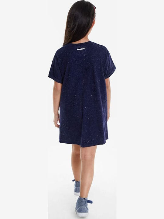 Celaya Kinderkleid Kurzärmelig Marineblau