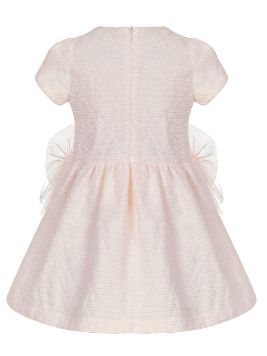 Balloon Chic Kids Dress Short Sleeve Pink