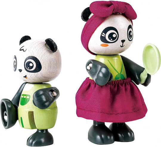 Hape Pandas Bamboo House Wooden Dollhouse