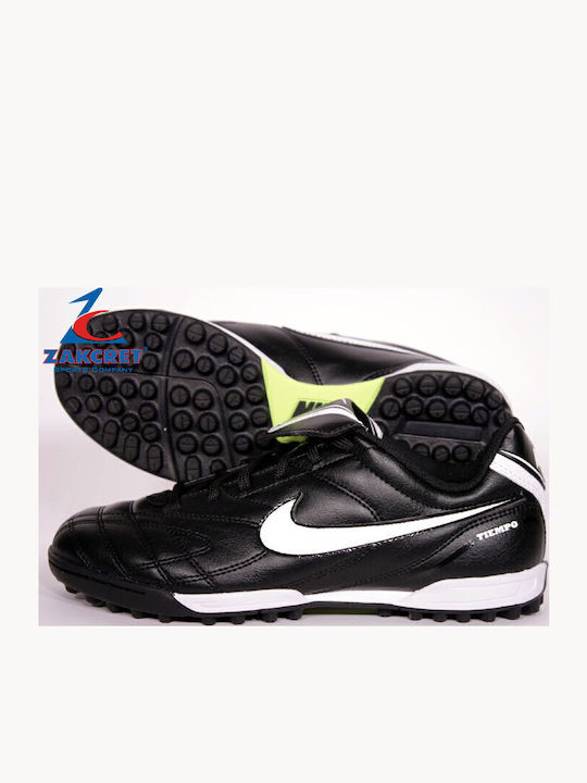 Tiempo Natural III Kids Turf Soccer Shoes Black