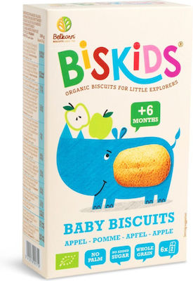 Belkorn Biskids Biscuits - Μπισκότα με Χυμό Μήλου Χωρίς Ζάχαρη 150gr για 6+ μηνών 12τμχ