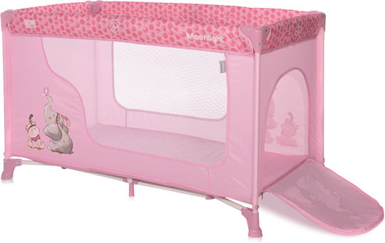 Lorelli Moonlight Playpen with Mattress Pink 126x70cm