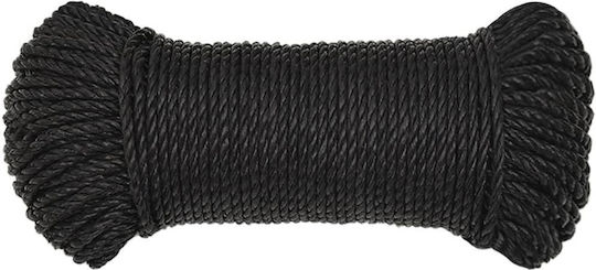 vidaXL Rope with Diameter 8mm and Length 250m Rope Black 8mm 50m