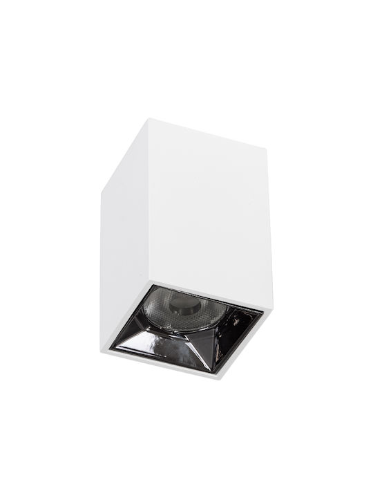 GloboStar Luminar Superior Μονό LED Σποτ σε Λευκό Χρώμα