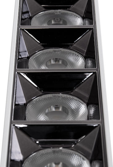 GloboStar Luminar Superior Σποτ με 5 Φώτα και με Ντουί GU10 σε Λευκό Χρώμα