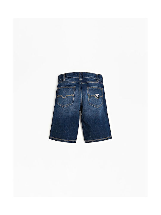 Guess Kinder Shorts/Bermudas Denim Βερμούδα Denim Blau