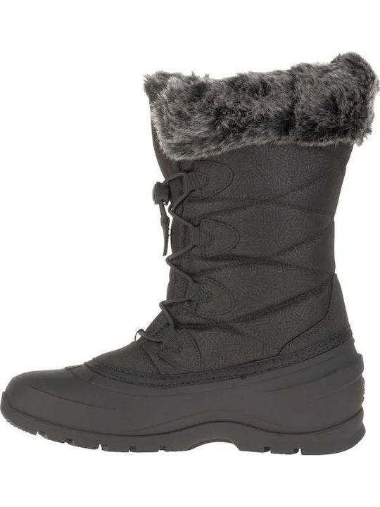 Momentum3 Leder Damenstiefel Schwarz