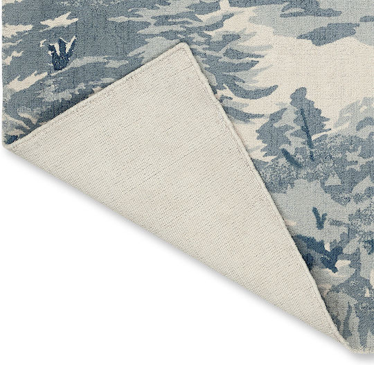 Ted Baker Landscape Toile Lucrat manual Covor Rectangular Bumbac albastru deschis