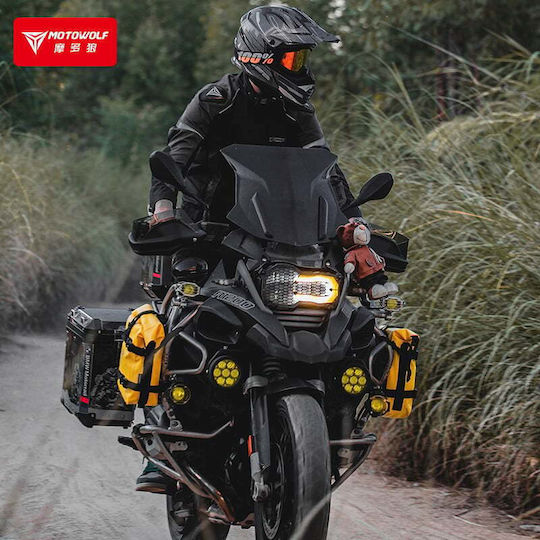 Motowolf MDL0715 Bag for Motorcycle Crash Bars 8l Yellow