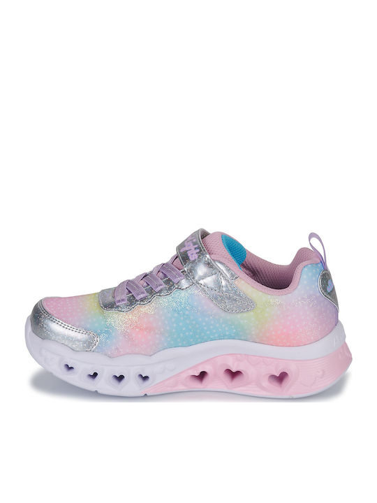 Flutter Heart Kinder Sneakers mit Klettverschluss & Lichtern Rosa