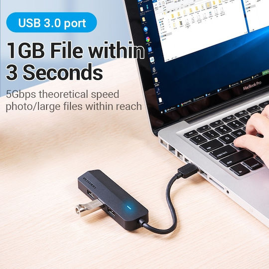 Vention Hub 3 Θυρών USB 3.0 με σύνδεση USB-A