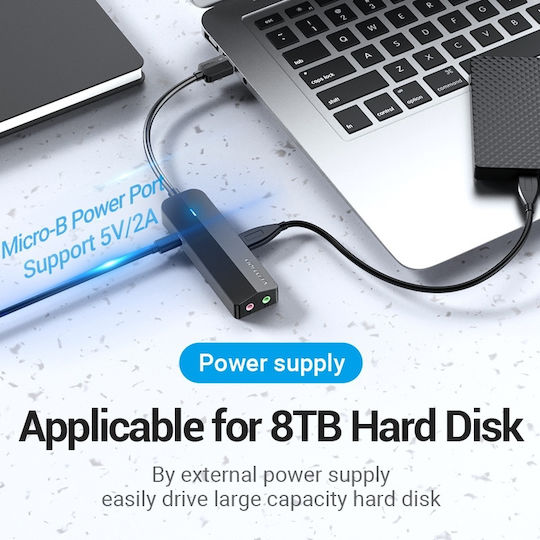 Vention Hub 3 Θυρών USB 3.0 με σύνδεση USB-A