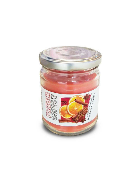 Sueño Aroma Αρωματικό Κερί Fresh & Spicy σε Βάζο με Άρωμα Κανέλα & Πορτοκάλι