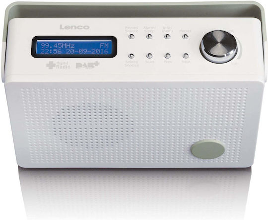 Lenco PDR-030 Portable Radio Rechargeable DAB+ White