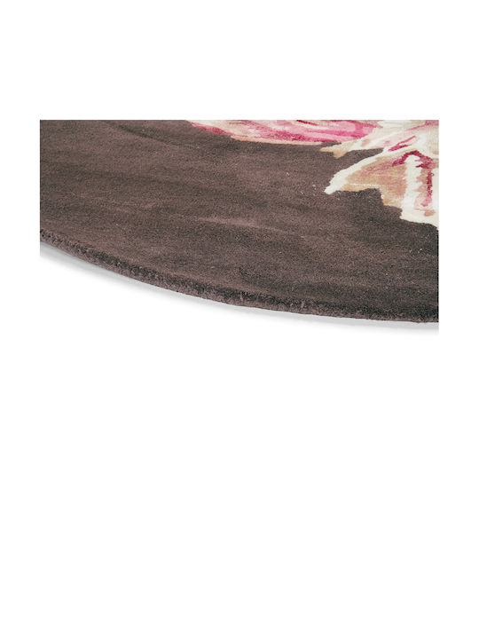 Ted Baker Tranquility Lucrat manual Covor Rotund 56005 Aubergine