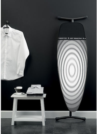 Brabantia Titan Oval Bügelbrett Für Dampfbügeleisen Zusammenklappbar 135x45cm