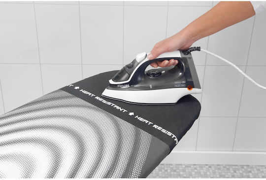 Brabantia Titan Oval Bügelbrett Für Dampfbügeleisen Zusammenklappbar 135x45cm