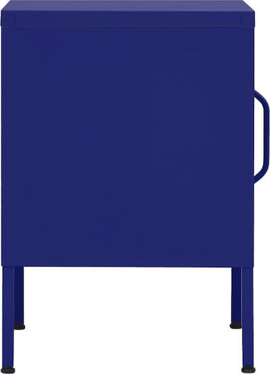 Κομοδίνο Μεταλλικό Ναυτικό Μπλε 35x35x51cm
