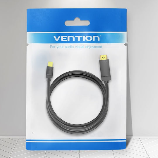 Vention HAHBI Καλώδιο mini DisplayPort male - HDMI male 3m Μαύρο