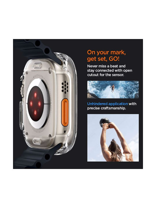 Spigen Ultra Hybrid Πλαστική Θήκη σε Διάφανο χρώμα για το Apple Watch Ultra 49mm