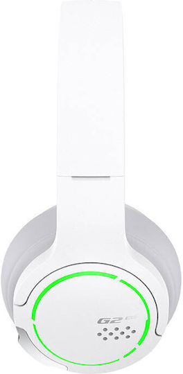 Edifier Hecate G2BT Ασύρματο On Ear Gaming Headset με σύνδεση Bluetooth Λευκό