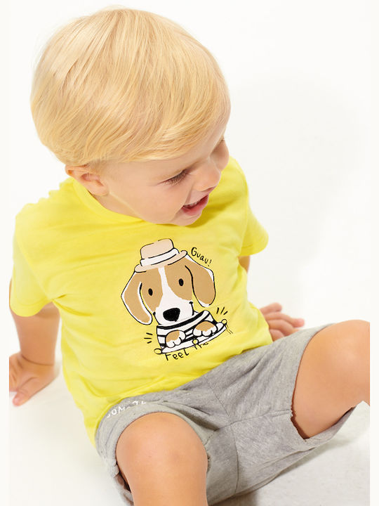 Mayoral Kids' Set with Shorts Summer 2pcs Yellow