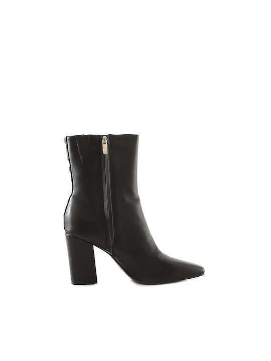 Nine West Adea Piele Botine pentru femei cu toc înalt Negru