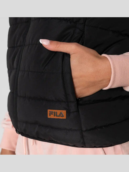 Alice Women's Short Puffer Jacket for Spring or Autumn with Hood Black