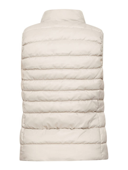 Women's Short Puffer Jacket for Winter Silver Lining