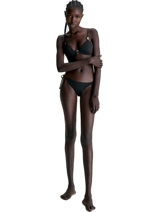Bikini Slip with Ties Black