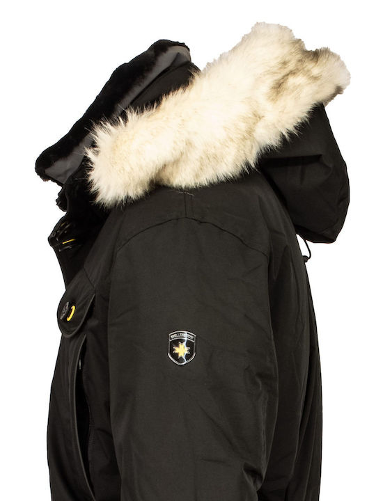 Winter Jacke Parka Schwarz