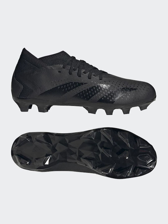 adidas Predator Precision.3 Футболни Обувки с Бутони Основно Черно / Облачно Бяло