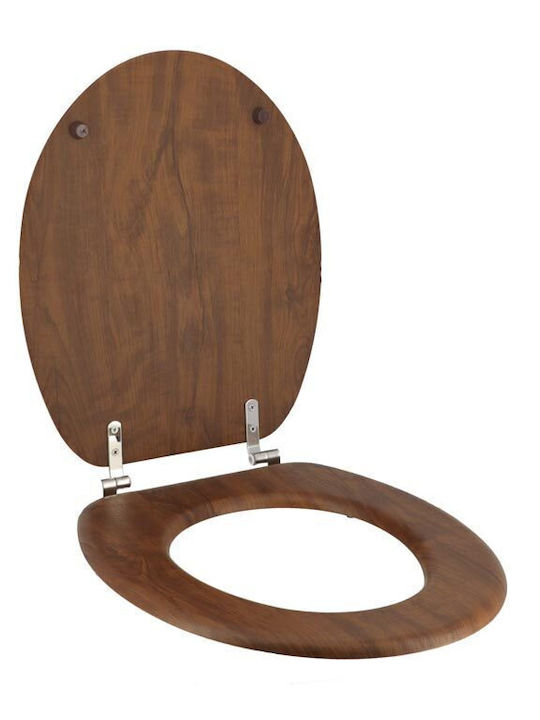 AT0000253 Toilettenbrille Hölzernes 44x37.5cm Braun