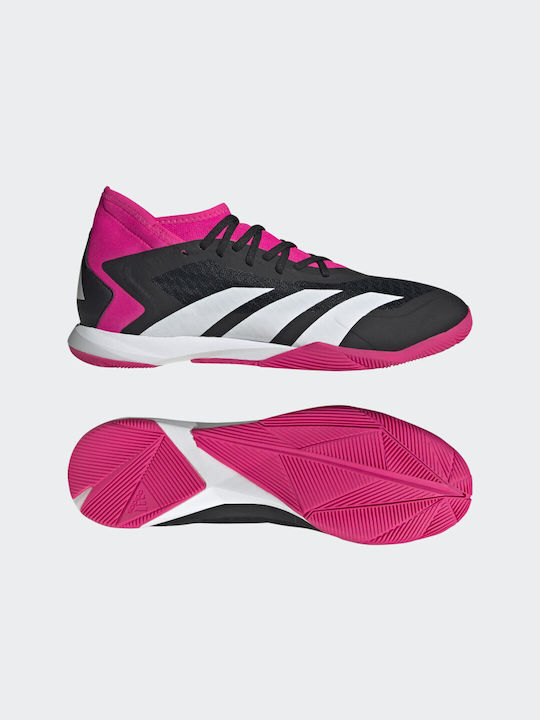 Adidas Predator Precision.3 IN Ψηλά Ποδοσφαιρικά Παπούτσια Σάλας Core Black / Cloud White / Team Shock Pink 2