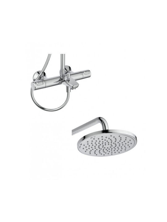Ideal Standard Ceratherm Στήλη Ντουζ με Μπαταρία 149cm Ασημί