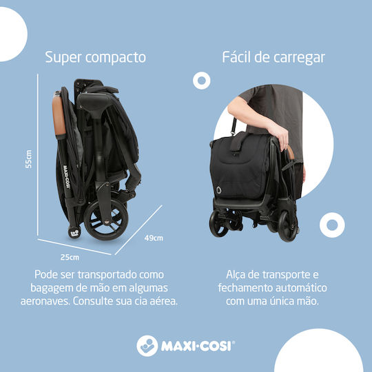 Maxi-Cosi Καρότσι Μωρού Eva Essential Graphite