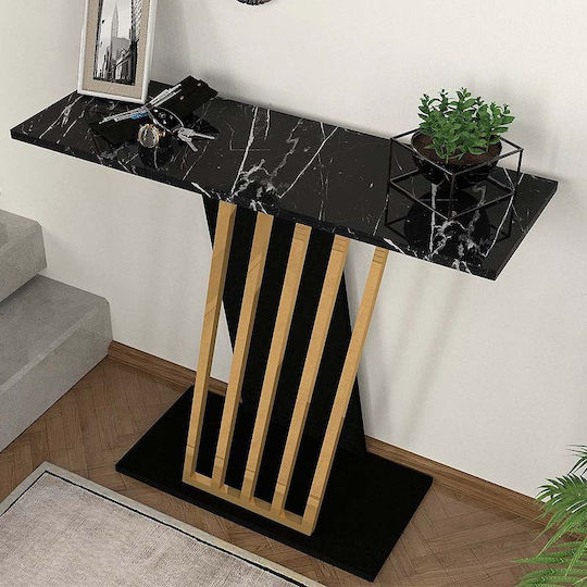 Gravity Конзолна маса Дървена Черен Д90xШ60xВ76.8cm