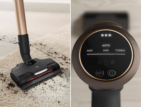 Electrolux Επαναφορτιζόμενη Σκούπα Stick 25.2V Μπρούτζινη EP81U25ULT