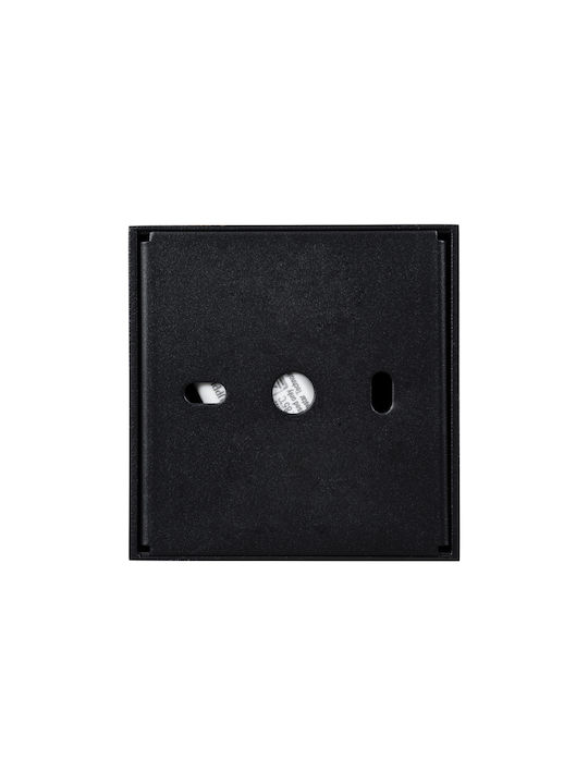 GloboStar Luminar Superior LED Alb Natural Spot cu 4 Lumini în Culoare Negru