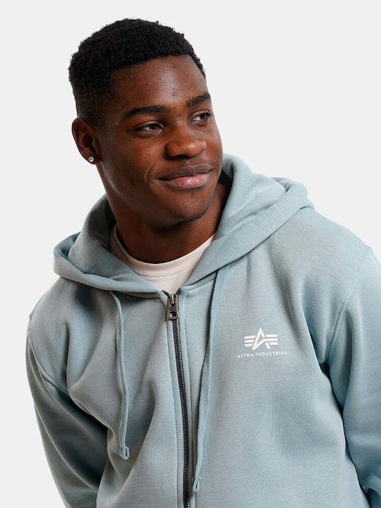Cardigan With Light Blue Hood